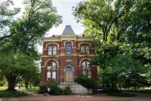 Picture of Brooks Hall surrounded by trees